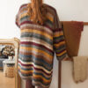 Cardigan lungo a righe - immagine 2