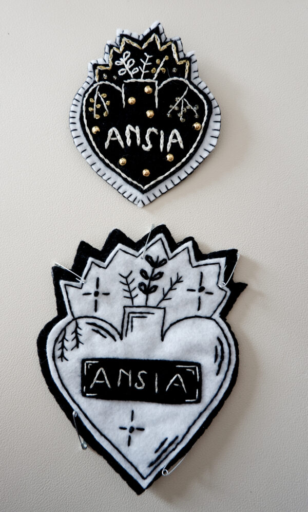 Toppa Cuore Sacro Ansia - immagine 4