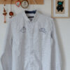 Camicia colazione bianca e azzurra