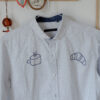 Camicia colazione bianca e azzurra - immagine 3